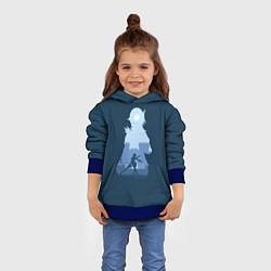 Толстовка-худи детская Танцующий рыцарь Эола, цвет: 3D-синий — фото 2