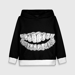 Толстовка-худи детская Зубы Каонаси, цвет: 3D-белый