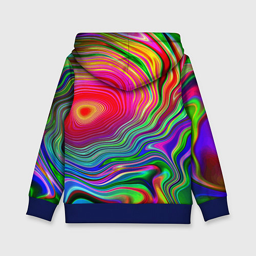Детская толстовка Expressive pattern Neon / 3D-Синий – фото 2