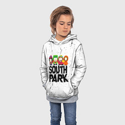 Толстовка-худи детская Южный парк мультфильм - персонажи South Park, цвет: 3D-меланж — фото 2