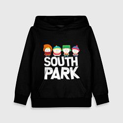 Толстовка-худи детская Южный парк мультфильм - персонажи, цвет: 3D-черный