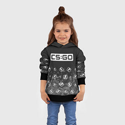 Толстовка-худи детская CS GO Арт, цвет: 3D-черный — фото 2