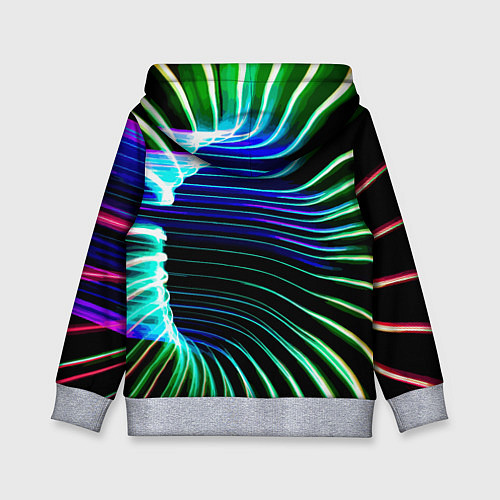 Детская толстовка Portal Fashion pattern Neon / 3D-Меланж – фото 2