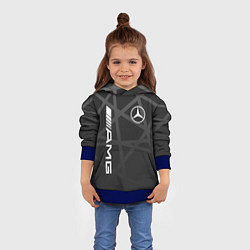 Толстовка-худи детская MERCEDES - BENZ МЕРСЕДЕС, цвет: 3D-синий — фото 2