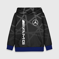 Толстовка-худи детская MERCEDES - BENZ МЕРСЕДЕС, цвет: 3D-синий