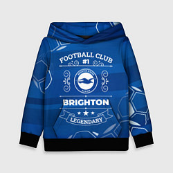 Толстовка-худи детская Brighton FC 1, цвет: 3D-черный