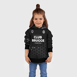 Толстовка-худи детская Club Brugge Форма Champions, цвет: 3D-черный — фото 2