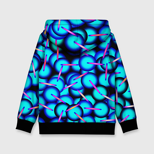 Детская толстовка ТЕКСТУРА ШАРОВ / 3D-Черный – фото 2
