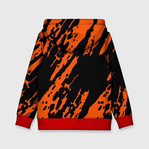 Детская толстовка FOX MOTOCROSS ORANGE / 3D-Красный – фото 2