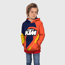 Толстовка-худи детская KTM VINTAGE SPORTWEAR, цвет: 3D-красный — фото 2