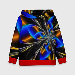 Толстовка-худи детская Neon vanguard pattern Fashion 2023, цвет: 3D-красный