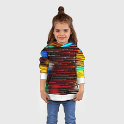 Толстовка-худи детская ЛУЧЕВОЙ ПОТОК, цвет: 3D-белый — фото 2