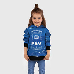 Толстовка-худи детская PSV FC 1, цвет: 3D-черный — фото 2
