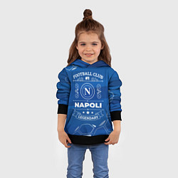 Толстовка-худи детская Napoli FC 1, цвет: 3D-черный — фото 2