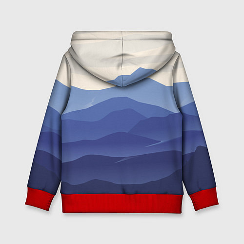 Детская толстовка Нежность Природа / 3D-Красный – фото 2