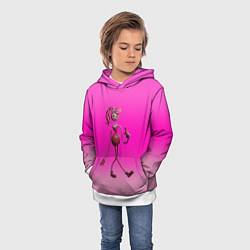 Толстовка-худи детская POPPY PLAYTIME МАМА ДЛИННЫЕ НОГИ, цвет: 3D-белый — фото 2