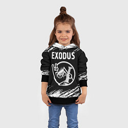 Толстовка-худи детская Exodus КОТ Краски, цвет: 3D-черный — фото 2