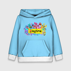 Толстовка-худи детская POPPY PLAYTIME chapter 2 персонажи, цвет: 3D-белый