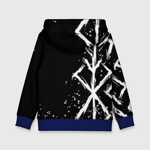 Детская толстовка БЕРСЕРК - КЛЕЙМО ЖЕРТВЫ / 3D-Синий – фото 2