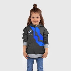 Толстовка-худи детская BMW - ТЕХНО БРОНЯ, цвет: 3D-меланж — фото 2