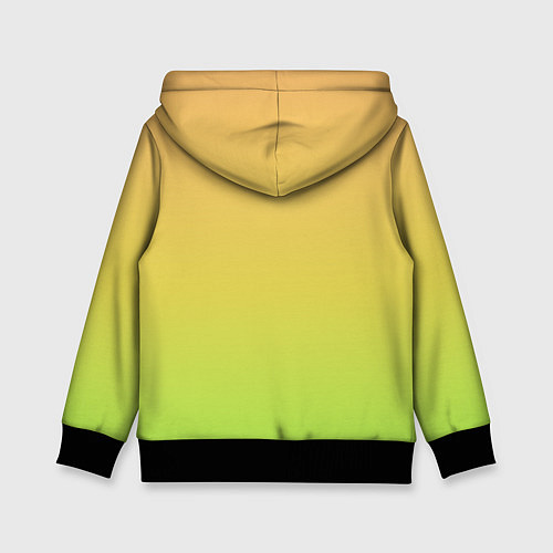 Детская толстовка GRADIEND YELLOW-GREEN / 3D-Черный – фото 2