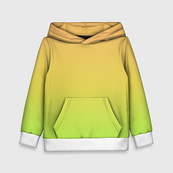 Толстовка-худи детская GRADIEND YELLOW-GREEN, цвет: 3D-белый