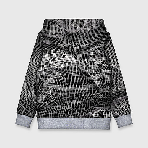 Детская толстовка Мятая сетчатая ткань Crumpled Mesh Fabric / 3D-Меланж – фото 2