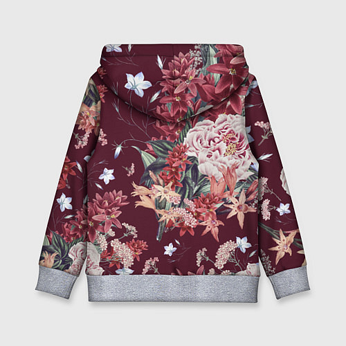 Детская толстовка Цветы Прекрасный Букет / 3D-Меланж – фото 2