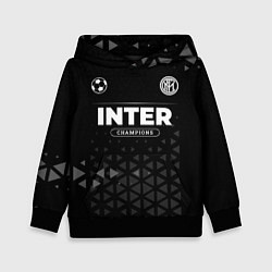 Толстовка-худи детская Inter Форма Champions, цвет: 3D-черный