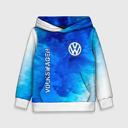 Толстовка-худи детская VOLKSWAGEN Volkswagen Пламя, цвет: 3D-белый