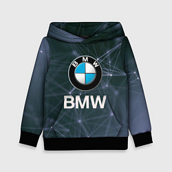 Толстовка-худи детская БМВ - BMW Абстракция, цвет: 3D-черный