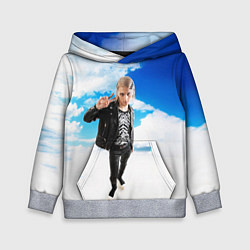 Толстовка-худи детская ПЛАТИНА SOSA MUZIK, цвет: 3D-меланж