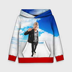 Толстовка-худи детская ПЛАТИНА SOSA MUZIK, цвет: 3D-красный