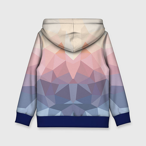 Детская толстовка Полигональная свежесть 2022 / 3D-Синий – фото 2