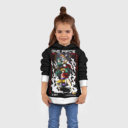 Толстовка-худи детская МУГИВАРА ЛУФФИ И ЗОРО Ван Пис, цвет: 3D-белый — фото 2