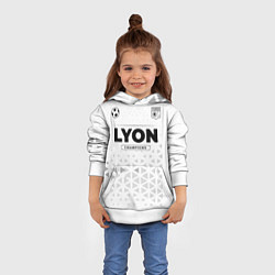 Толстовка-худи детская Lyon Champions Униформа, цвет: 3D-белый — фото 2