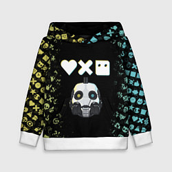 Толстовка-худи детская Love, Death and Robots Pattern, цвет: 3D-белый