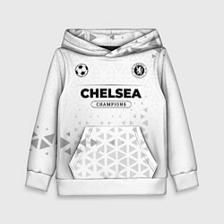 Толстовка-худи детская Chelsea Champions Униформа, цвет: 3D-белый