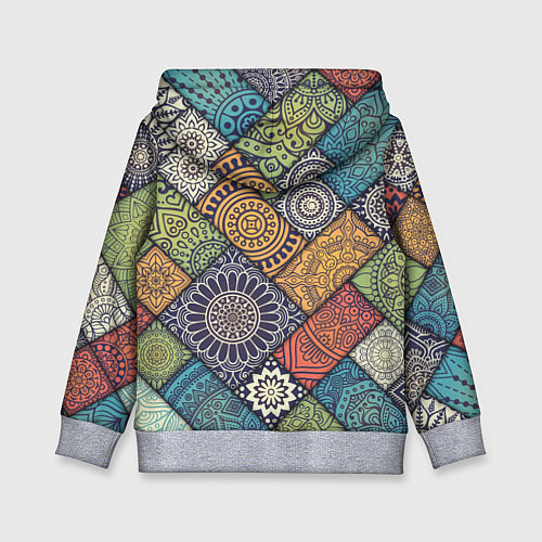 Детская толстовка Мандала орнамент / 3D-Меланж – фото 2