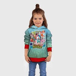 Толстовка-худи детская Мои поющие монстры персонажи, цвет: 3D-красный — фото 2
