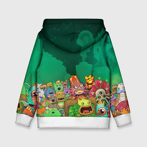 Детская толстовка Персонажи Мои поющие монстры / 3D-Белый – фото 2