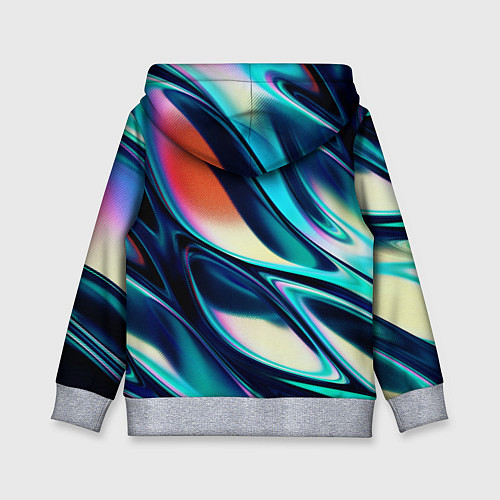 Детская толстовка Abstract Wave / 3D-Меланж – фото 2