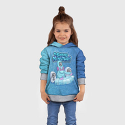Толстовка-худи детская My singing monsters ДИДЖ Deedge, цвет: 3D-меланж — фото 2