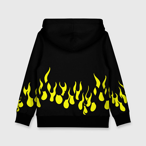 Детская толстовка Borussia пламя / 3D-Черный – фото 2