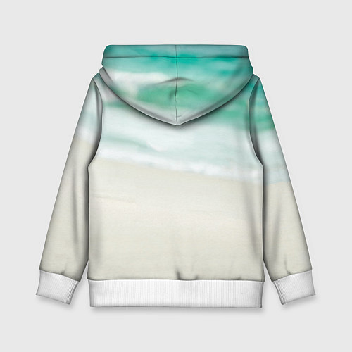 Детская толстовка Свинка на отдыхе / 3D-Белый – фото 2