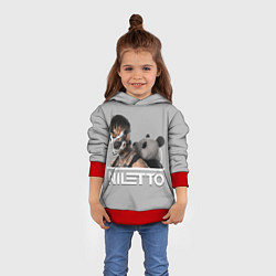 Толстовка-худи детская Нилетто - Криолит, цвет: 3D-красный — фото 2