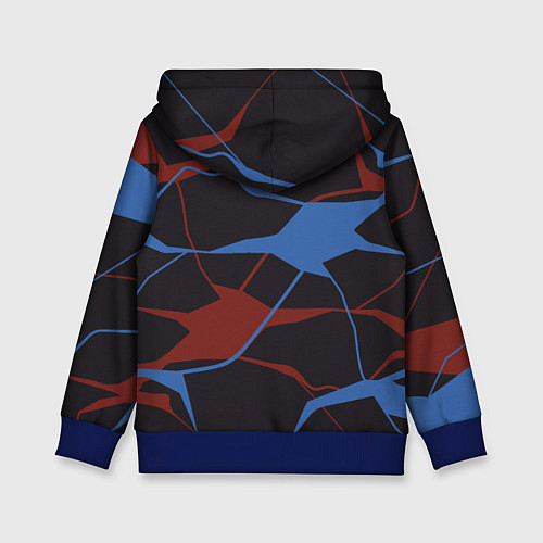 Детская толстовка Нилетто и красно-синие разводы / 3D-Синий – фото 2