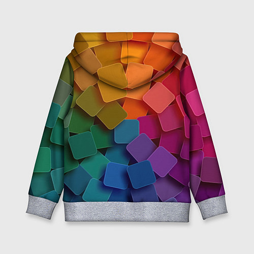 Детская толстовка Яркий щит / 3D-Меланж – фото 2