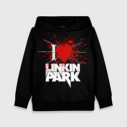 Толстовка-худи детская Linkin Park Сердце, цвет: 3D-черный