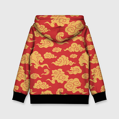 Детская толстовка Старая самурайская лягуха / 3D-Черный – фото 2